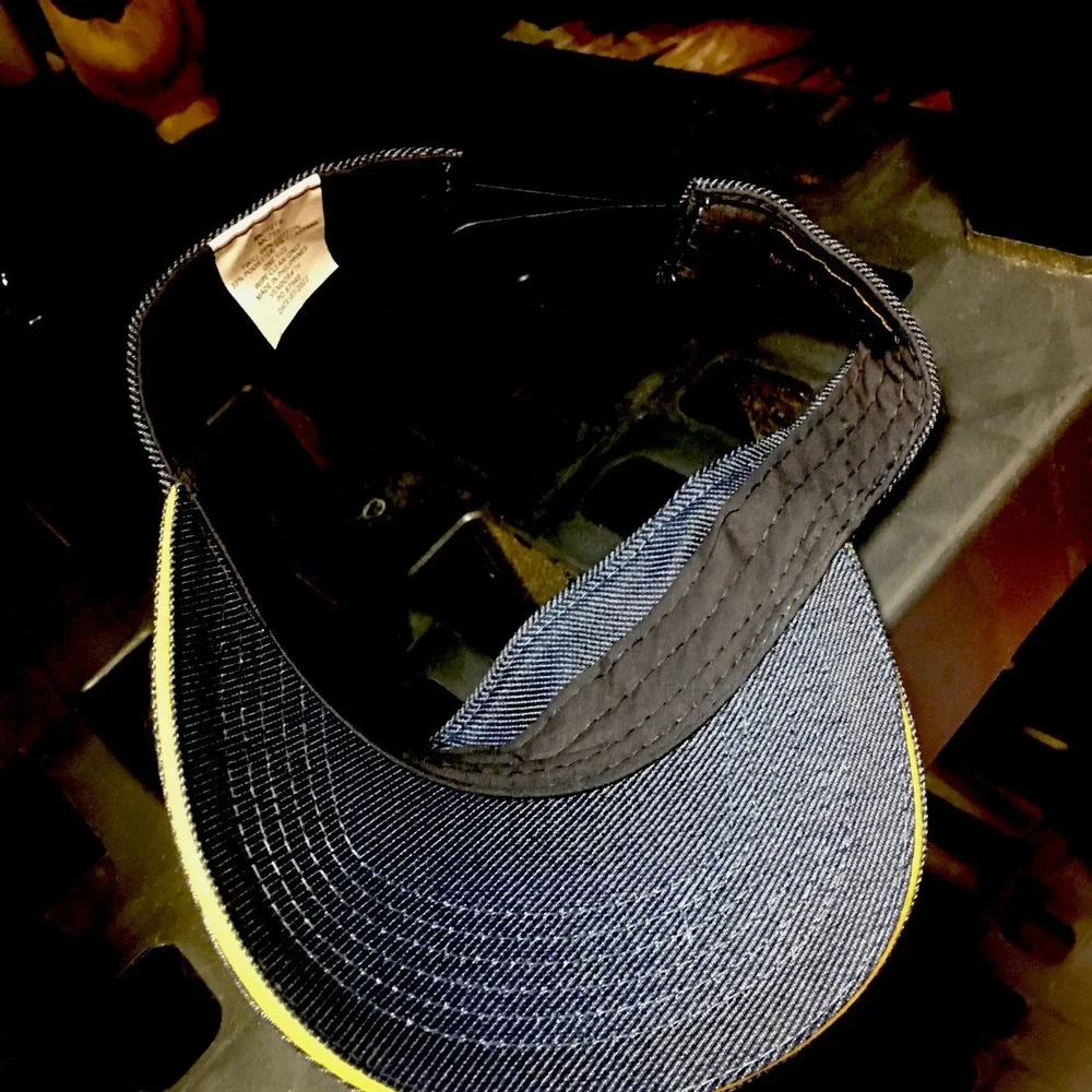 McDonalds Crew Staff Visor Blue Denim Adjustable Snap Back Hat 2022